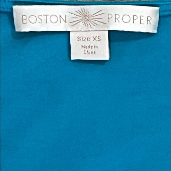Boston Proper •Turquoise Knot Front Sleeveless Top - XS - Picture 5 of 7